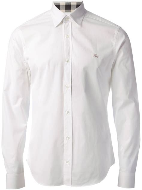 white burberry shirt mens